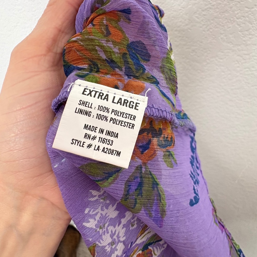 Laura Ashley Purple Floral Tiered Midi Dress - Picture 8 of 8